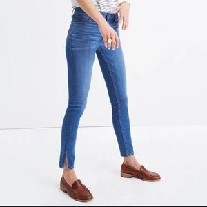 Madewell 9" High-Rise Skinny Jeans in Medium Bright Indigo Wash